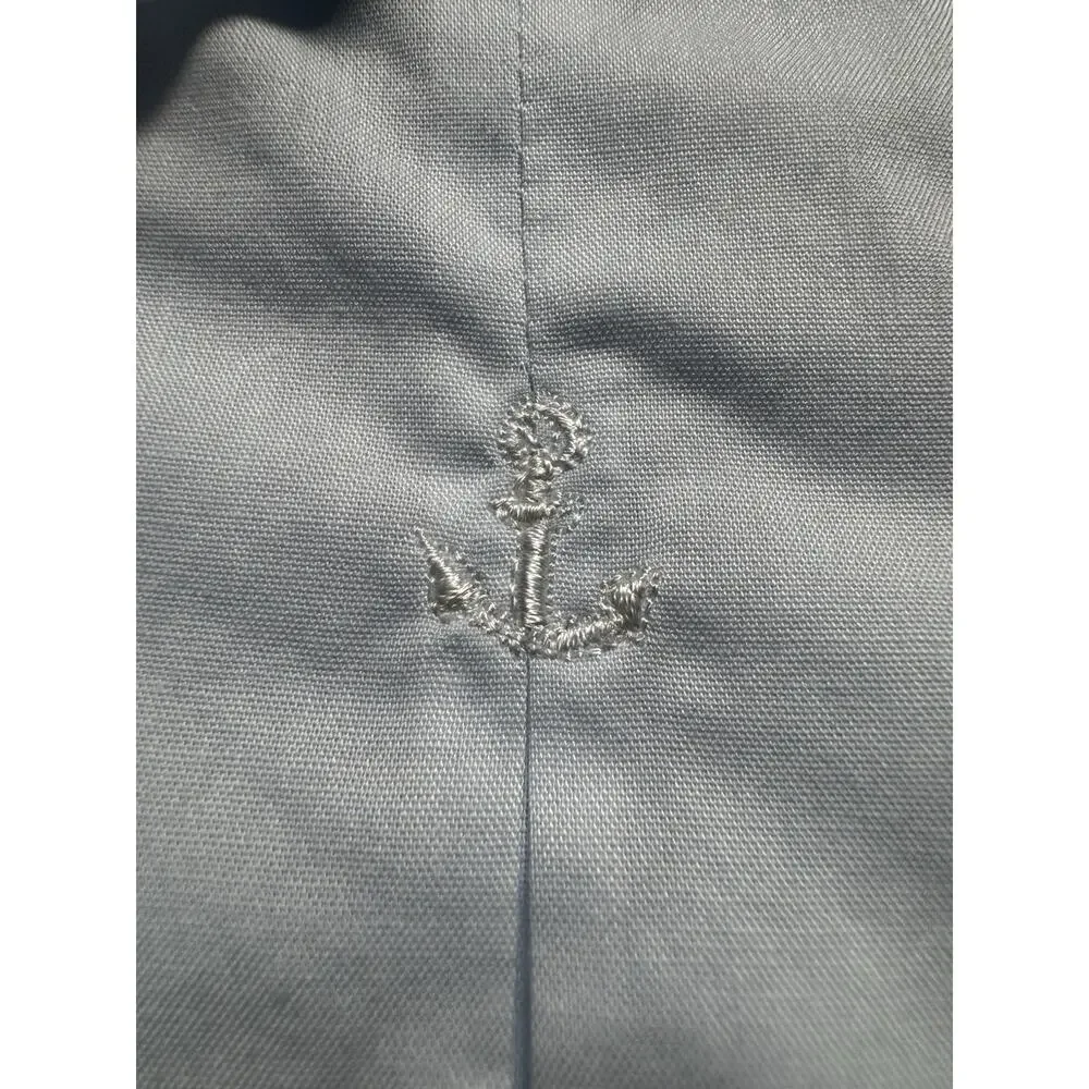 Petit Ami Baby Boy 3M Sailor Bubble Romper Bonnet Blue Nautical Anchor Outfit